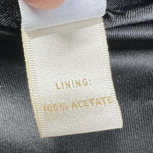 FLEURETTE Black Loro Piana Wool Long 3 Button Women's Coat Size 12 Made in USA - Picture 7 of 11